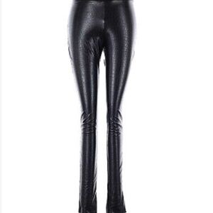 Wolford Black Textured Leggings